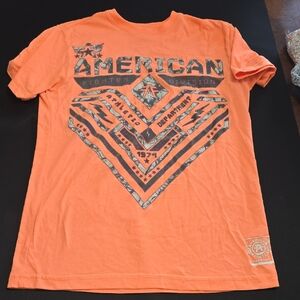 American Fighter Orange Tee with Logo